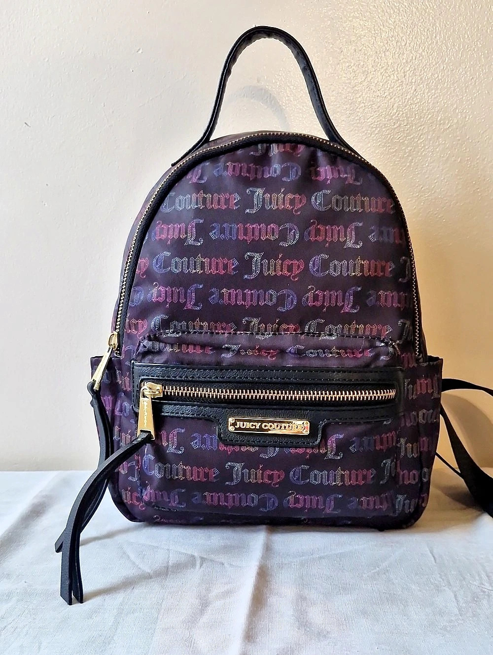 Juicy Couture Backpack Black & Purple